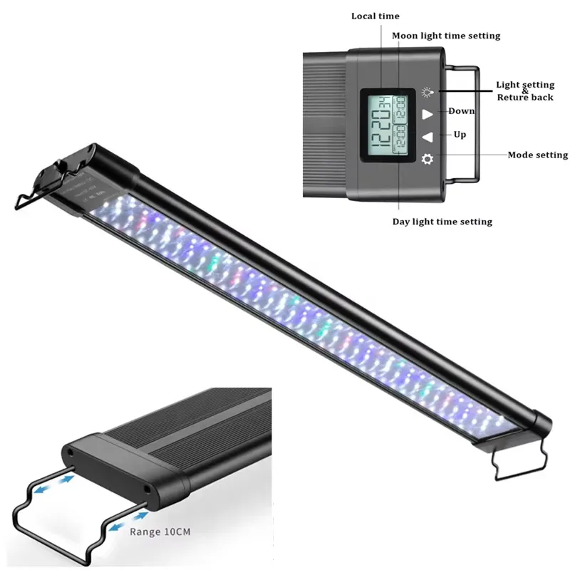 Aquarium Fish Light Lamp - LED Programmable Aquarium Light Timer for