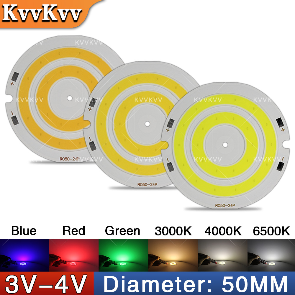 Aquarium Led Light - 3V 4V Round COB LED Lamp