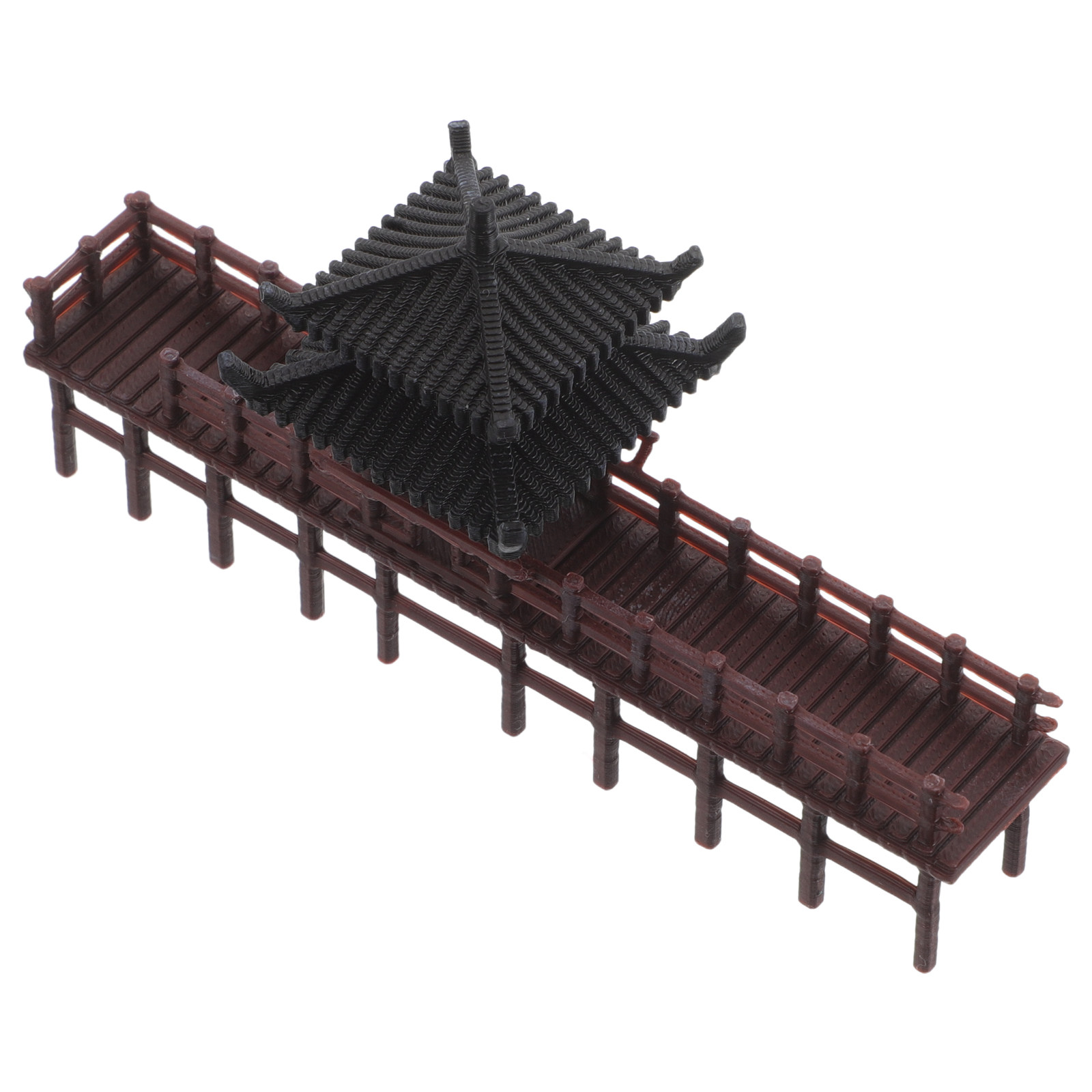 Aquarium Fish Bridge - Mini Chinese Pavilion Bridge Sculpture for