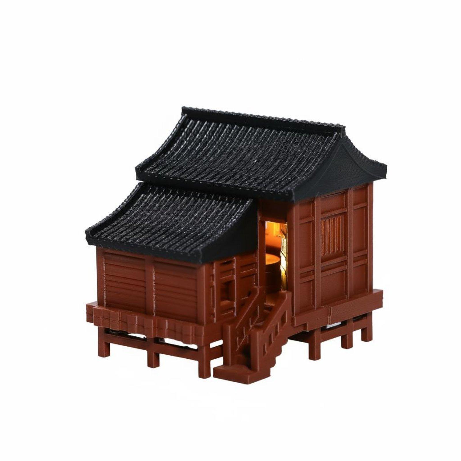 Aquarium Led Light - Micro Landscape House Ancient Architecture LED