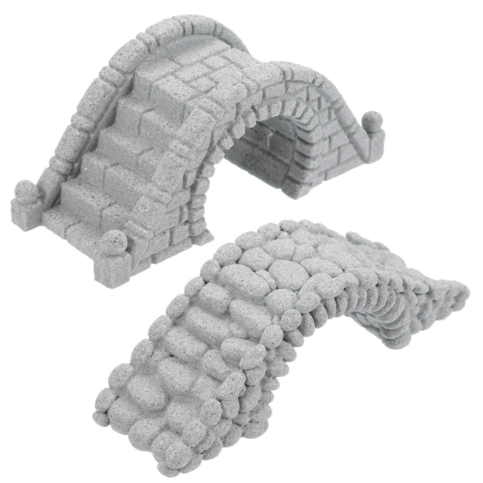 2Pcs Lifelike Miniature Stone  - огляд і ціна Aquarium Fish Bridge