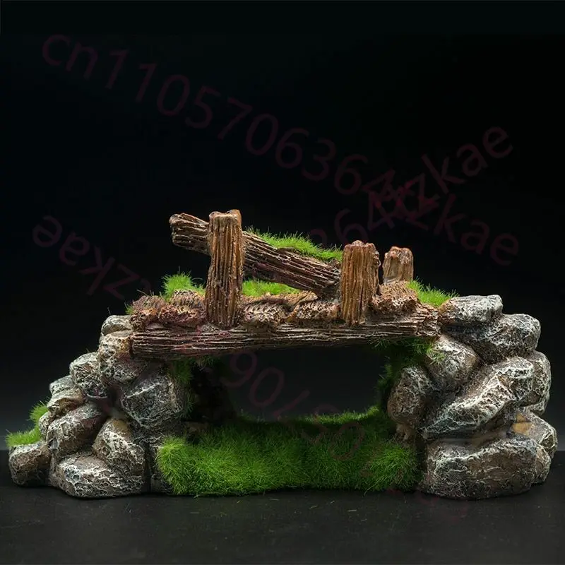 Creative Fish Tank Resin Ornam - огляд і ціна Aquarium Fish Bridge