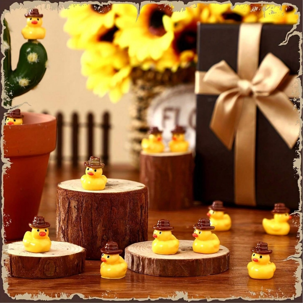 50Pcs Mini Resin Cowboy Ducks  - огляд і ціна Aquarium Fish Small