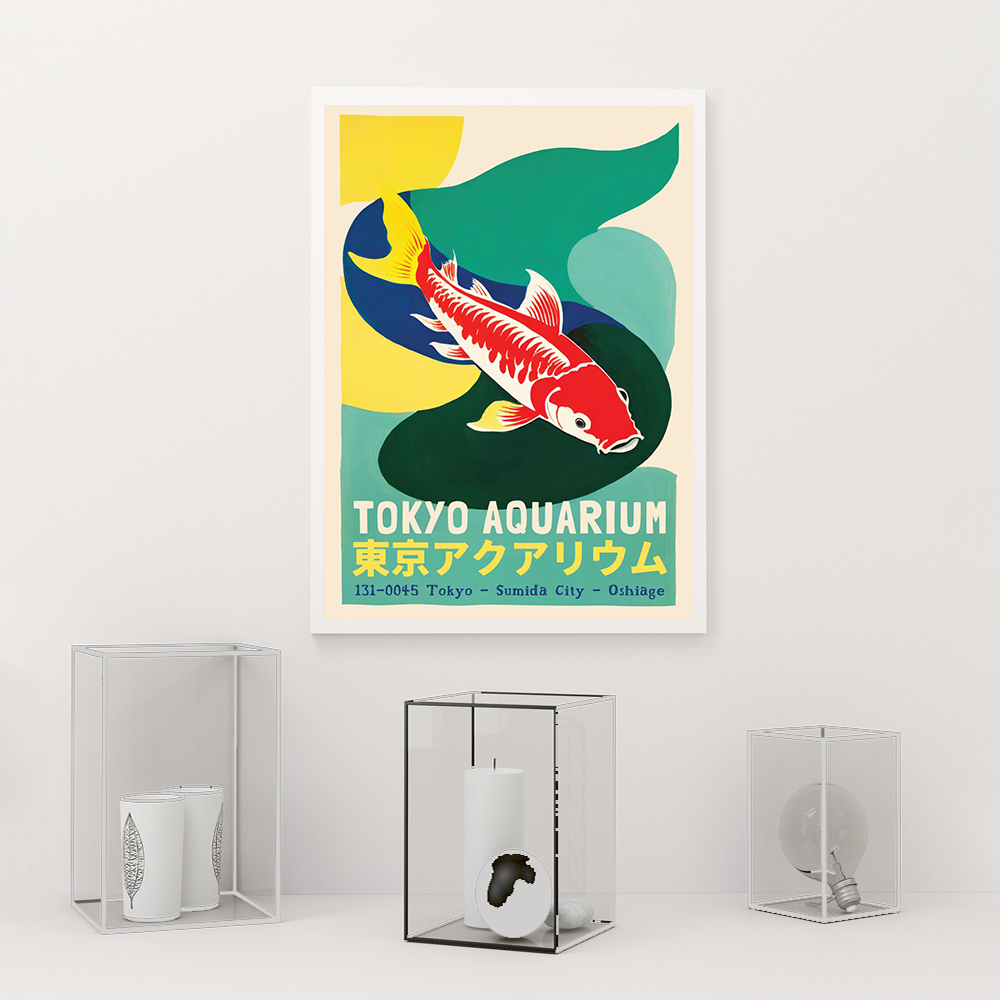 Modern Tokyo Aquarium Exhibiti - огляд і ціна Aquarium Fish Poster