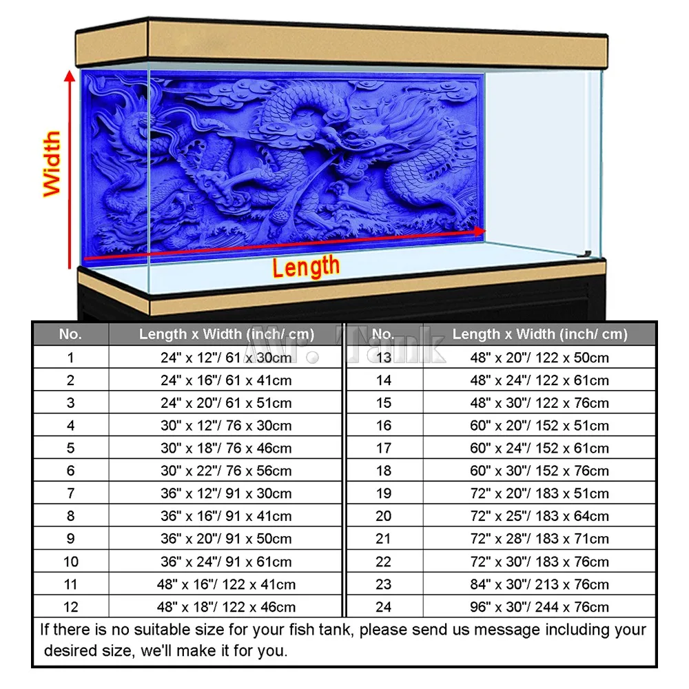 Custom Size Aquarium Backgroun - огляд і ціна Aquarium Fish Poster