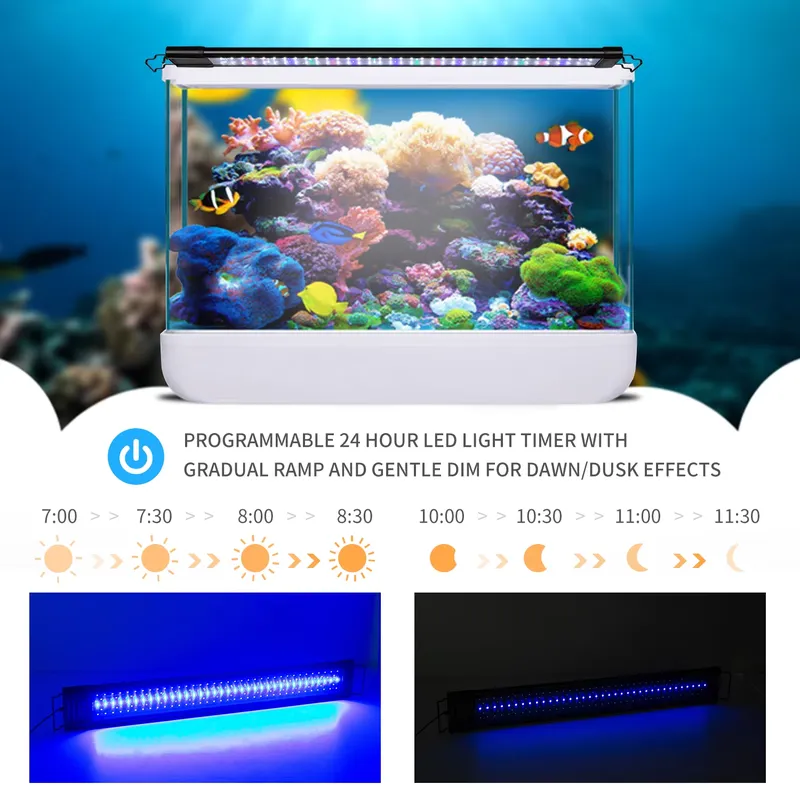 LED Programmable Aquarium Ligh - огляд і ціна Aquarium Fish Light Lamp