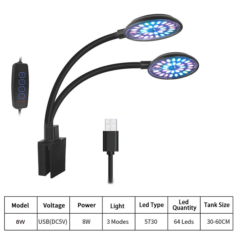 USB Aquarium LED Light Fish Ta - огляд і ціна Aquarium Fish Light Lamp