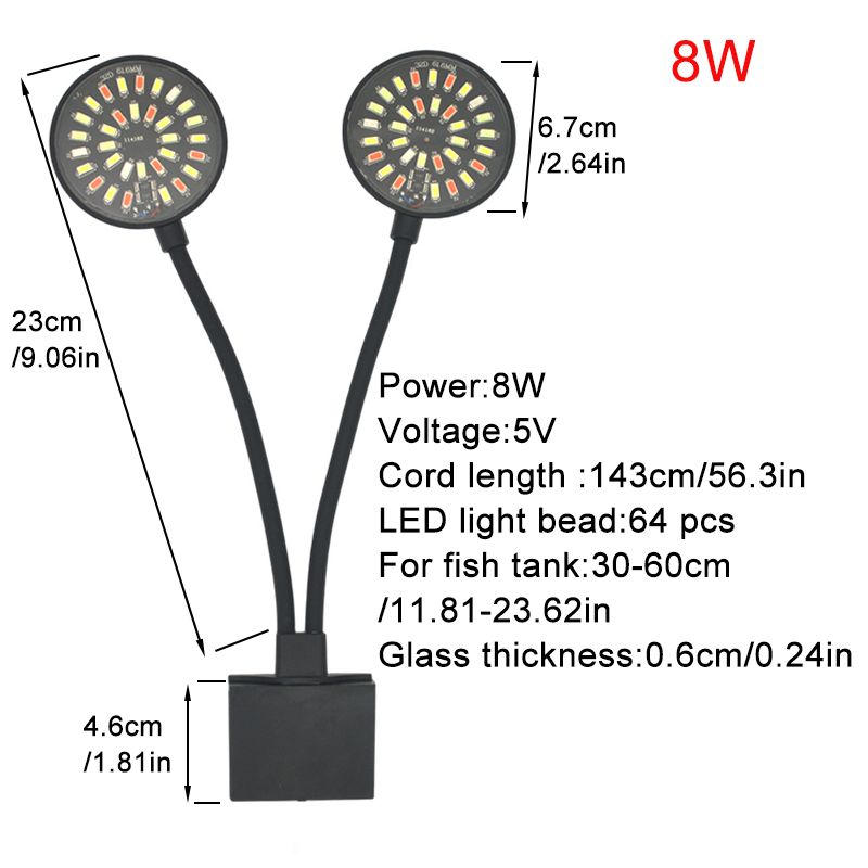 USB Aquarium LED Light Fish Ta - огляд і ціна Aquarium Fish Light Lamp