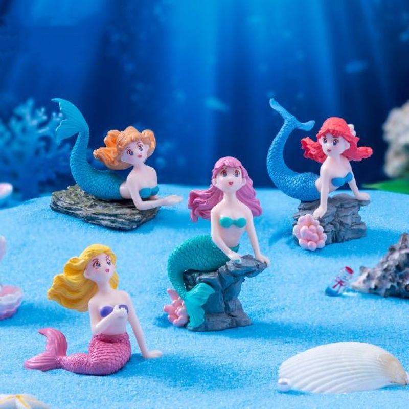 4Pcs Plastic Fish Tank Little  - огляд і ціна Fish Toy In Aquarium