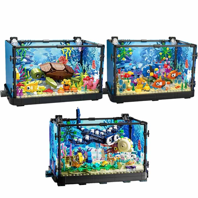 Fish Tank Building Block Set w - огляд і ціна Fish Toy In Aquarium