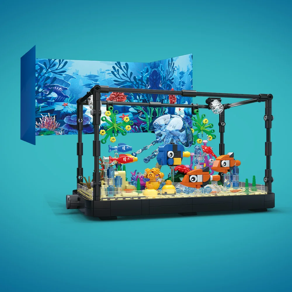 Fish Tank Building Block Set w - огляд і ціна Fish Toy In Aquarium