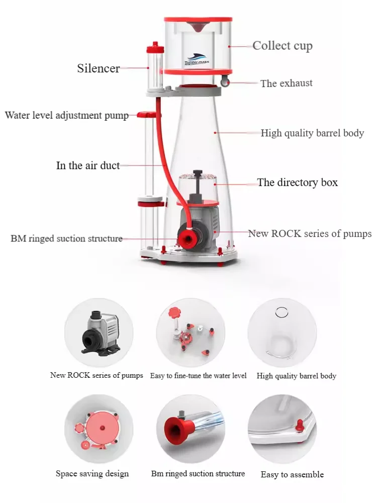 220-240V 50Hz Bubble Magus Cur - огляд і ціна Protein Skimmer Reef