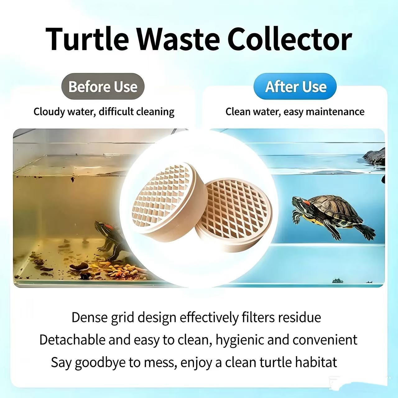 Turtle Feces Collector Detacha - огляд і ціна Aquarium Fish Keeping