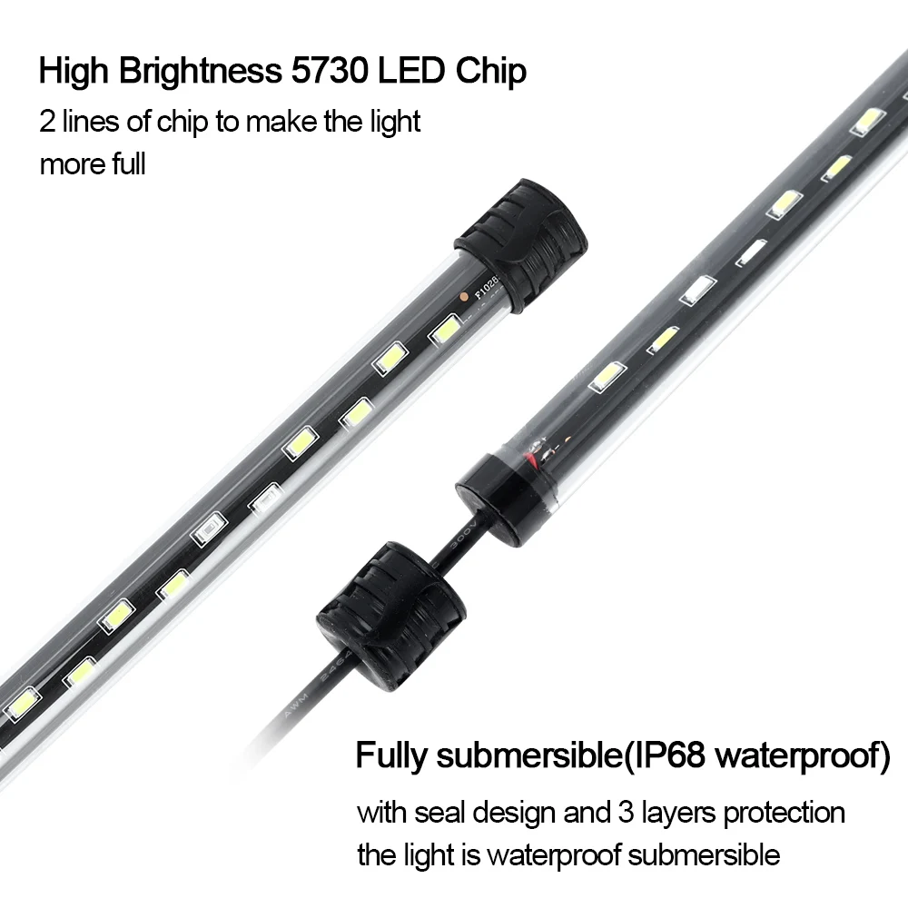 58CM  Aquarium Light LED Plant - огляд і ціна Aquarium Fish Light Lamp
