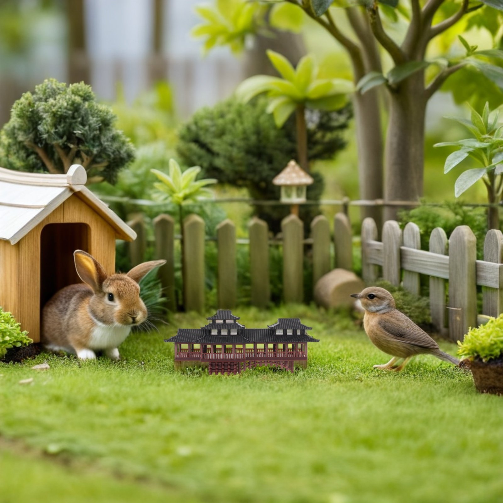 Tiny Plastic Asian Garden Brid - огляд і ціна Aquarium Fish Bridge