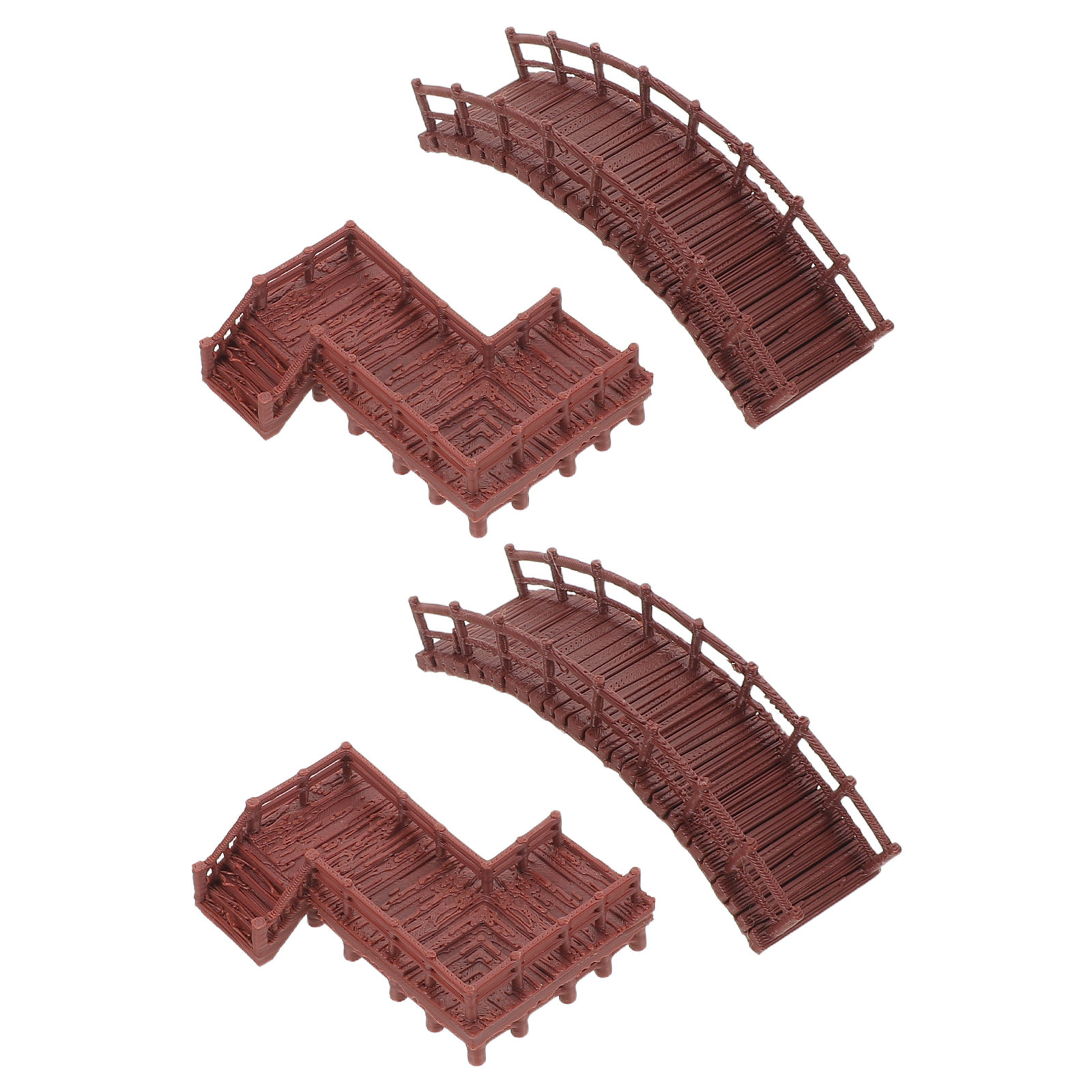 4Pcs Miniature Landscape Bridg - огляд і ціна Aquarium Fish Bridge