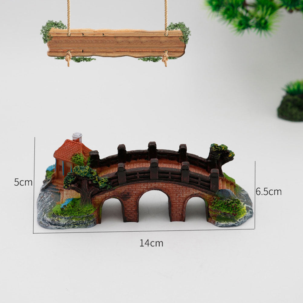 Artificial Three-Hole Bridge A - огляд і ціна Aquarium Fish Bridge
