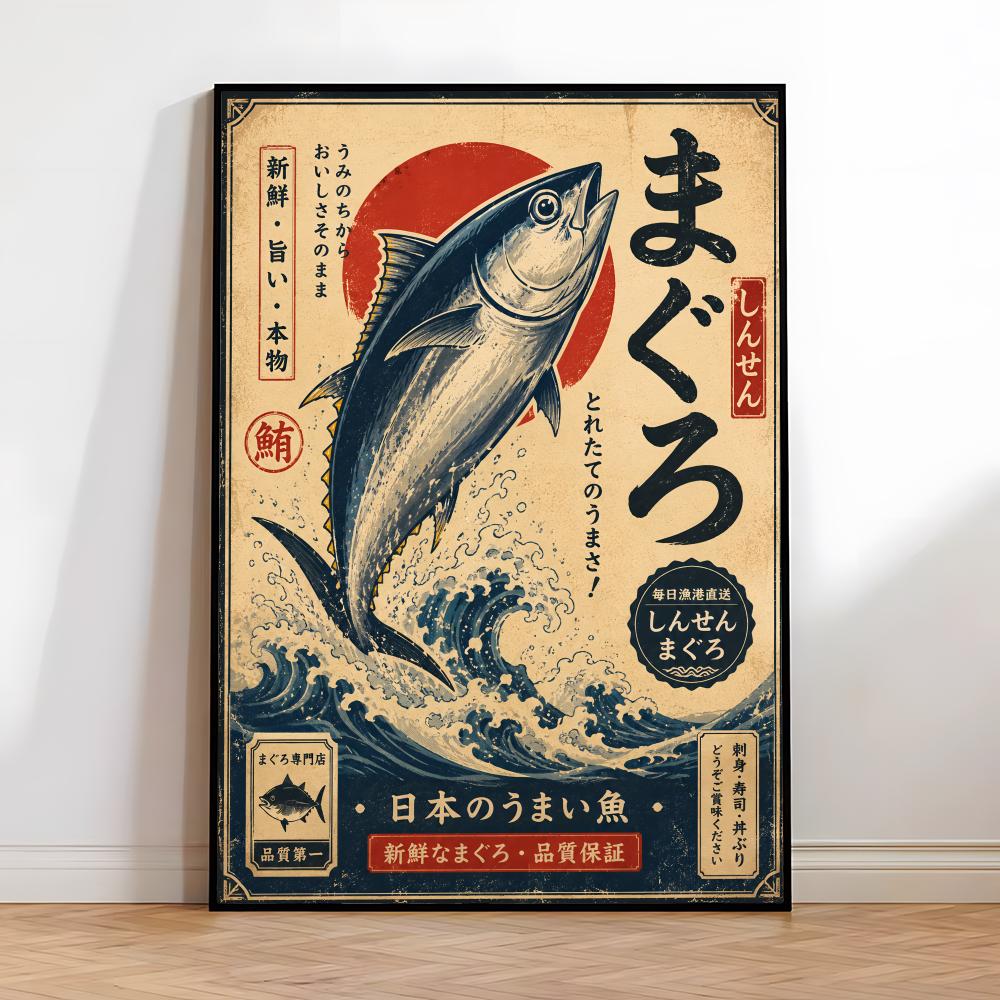 Vintage Japanese Fish Sushi La - огляд і ціна Aquarium Fish Poster