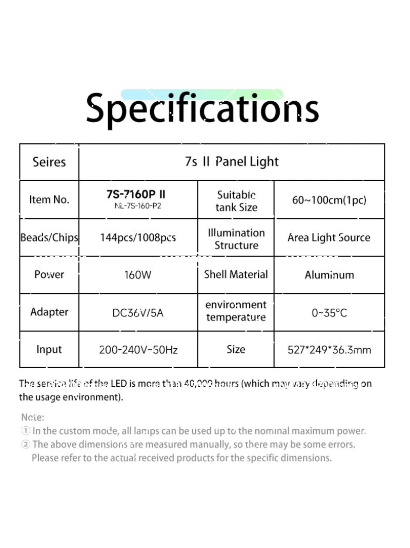 Aquarium LED Light 160W RGB Fu - огляд і ціна Aquarium Led Light