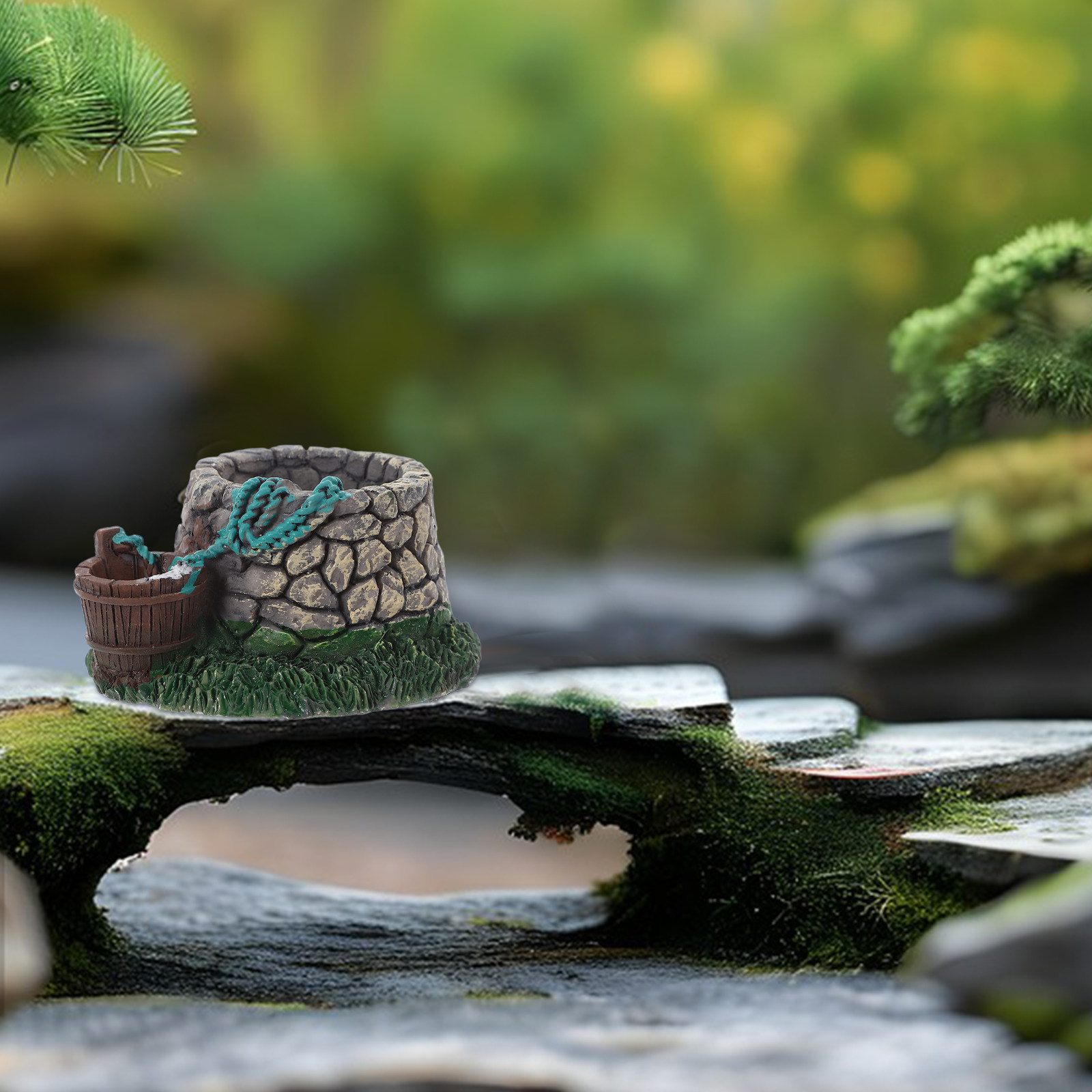 Miniature Terrarium Resin Gard - огляд і ціна Aquarium Fish Bridge
